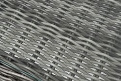 "Амароне" обеденная группа из искусственного ротанга на 6 персон, цвет графит