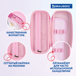 Пенал BRAUBERG 1 отделение 1 откидная планка EVA 3D 22х10х5 см "Cats" (2 штуки в упаковке)