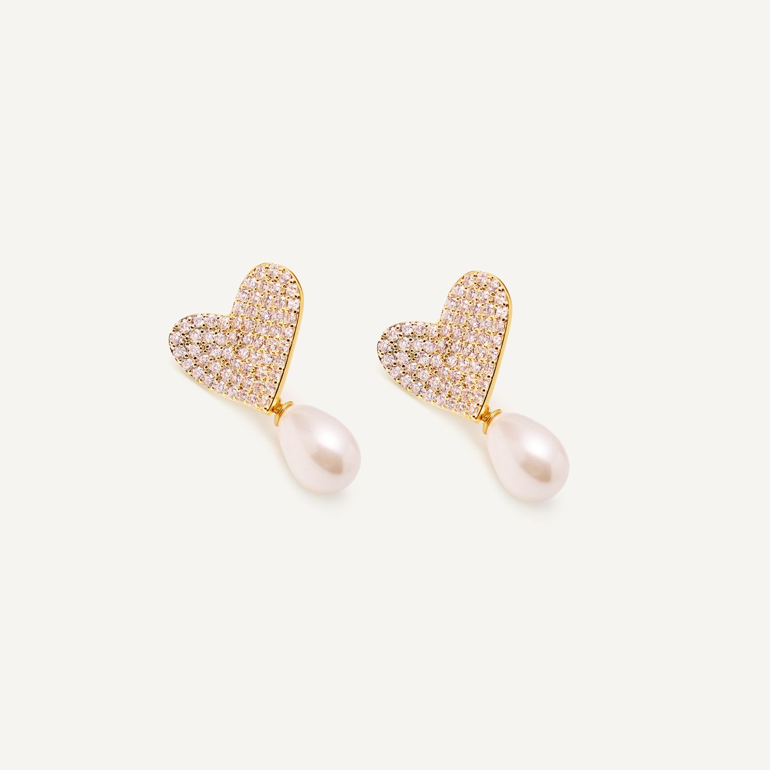 Серьги Hearted Point Earrings – Gold