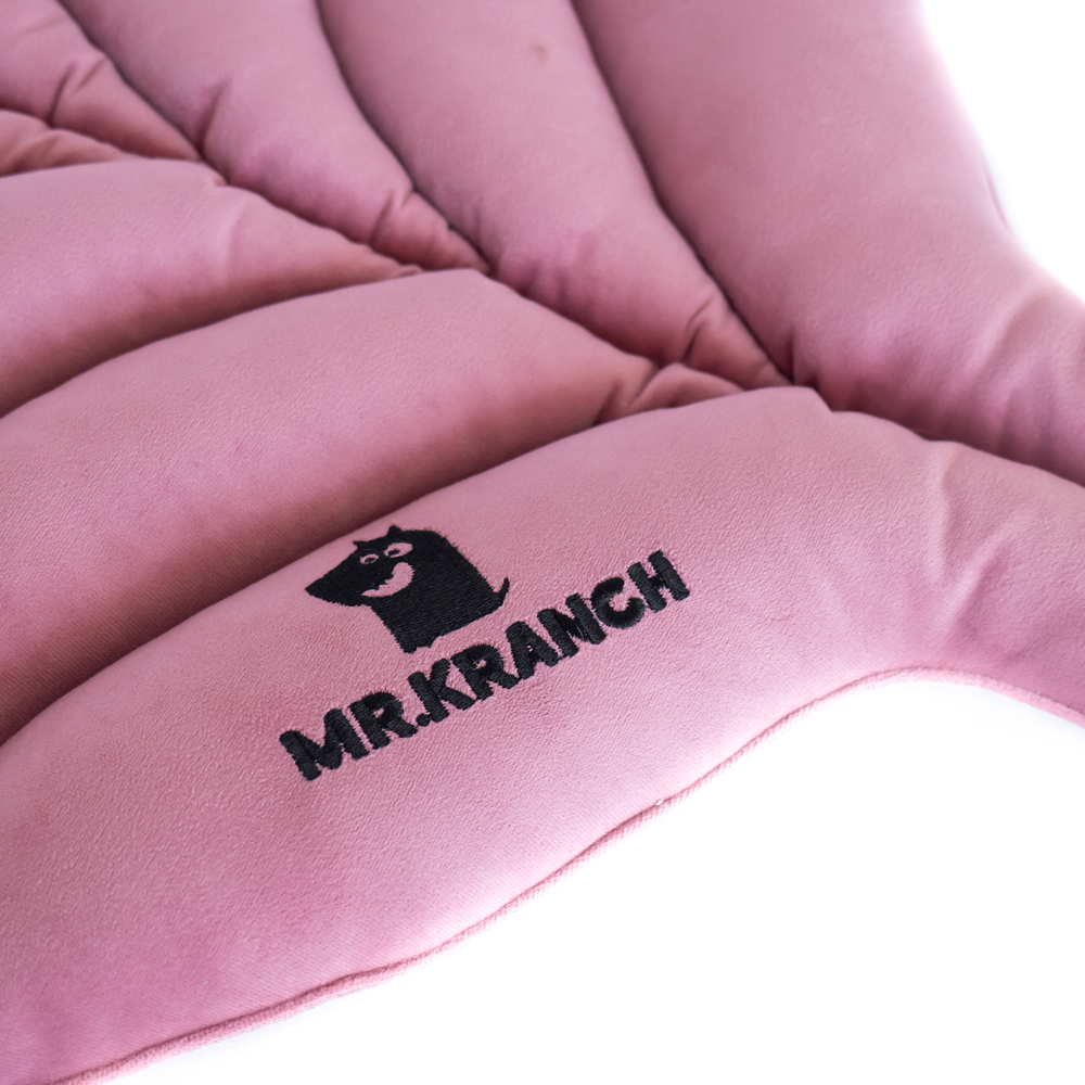 Лежанка Mr.Kranch для собак Листочек большая двусторонняя, размер 120х73х6см, розовая