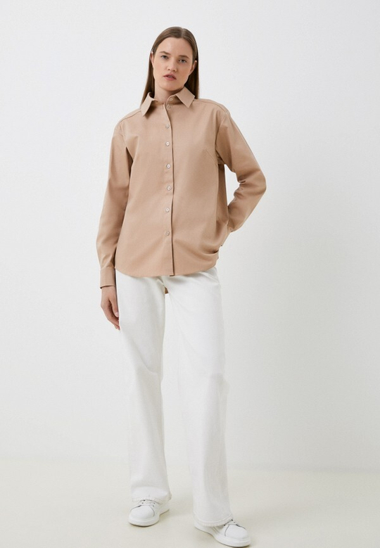 Рубашка женская Anyday Icon Shirt 03, цвет бежевый