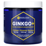 Natural Stacks, гинкго+ для поддержки мозга, 60 веганских капсул