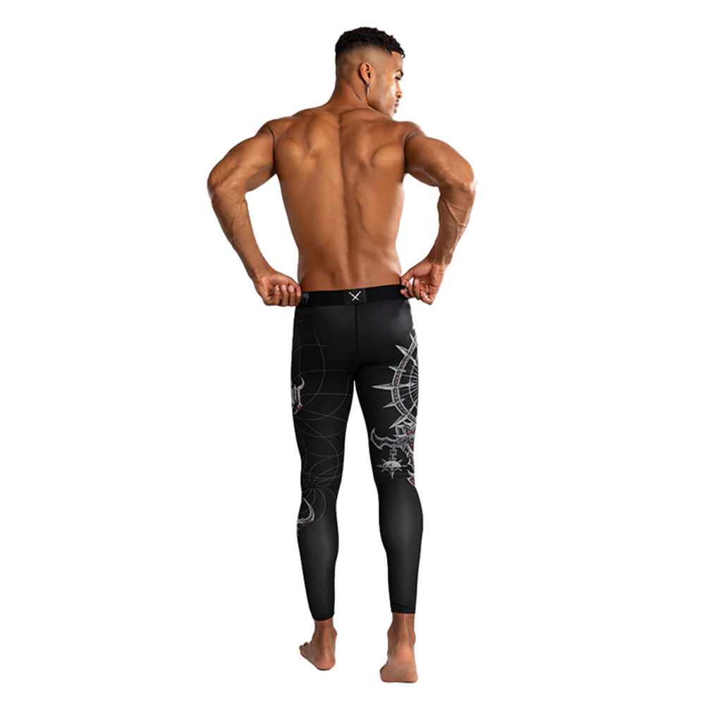Компрессионные штаны Venum Gladiator 5.0 Black/Silver