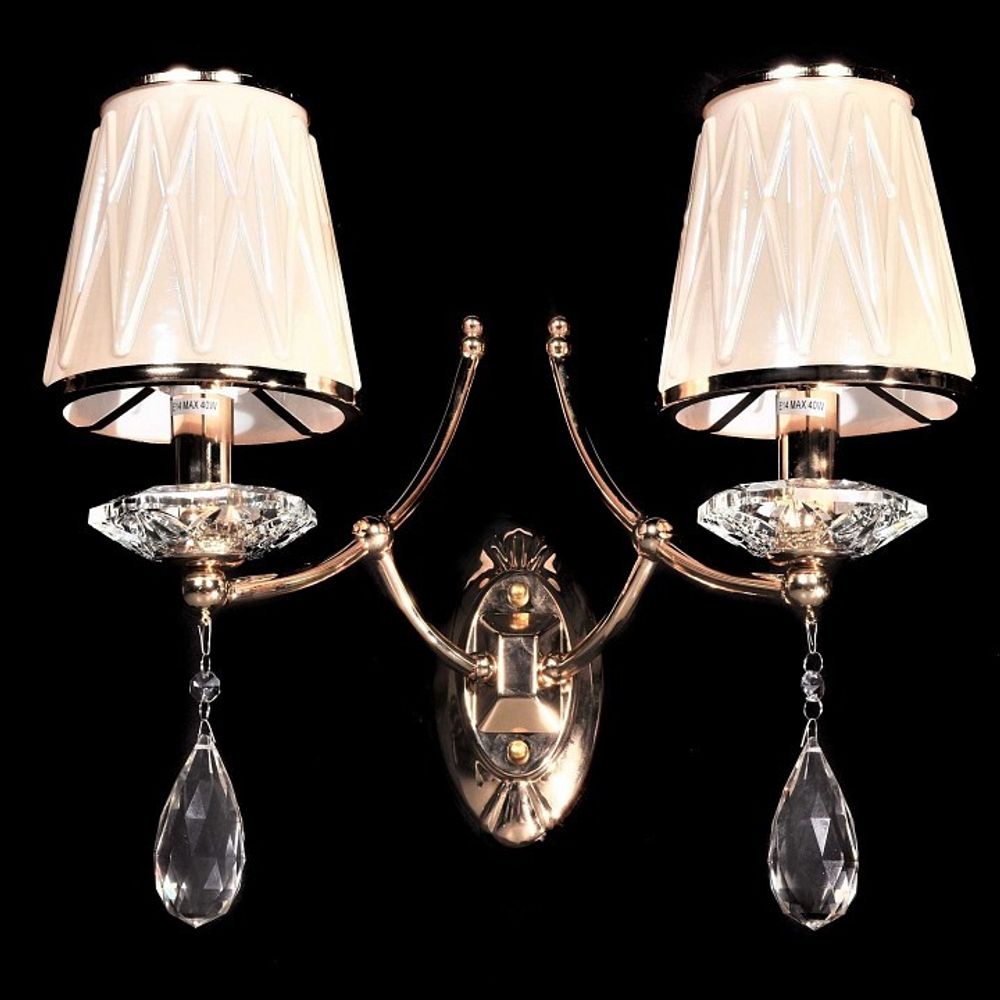 Бра LUMINA DECO Dominni LDW 9268-2 GD