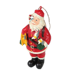 Дед Мороз с самолётом, ёлочное украшение [Арт. FD037053]