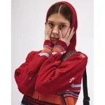 Свитер БИЧ с капюшоном красный