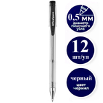 Ручка гелевая  OfficeSpace 0,5 мм, черная