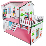 Домик для куклы 2-х этажный дер. арт. 22500 (Лидер)