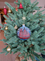 Шар стеклянный "Спас на крови",  ручная роспись