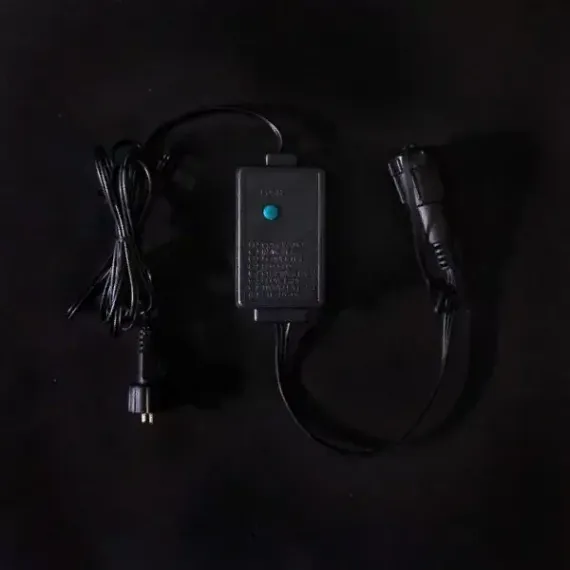 Контроллер для силиконовых нитей с возможностью управления, 24В., до 600 LED, провод черный каучук, IP65, Beauty Led (EF8-1A-1)