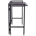 Стол BRABIX "Smart CD-010", 1000х505х795 мм, ЛОФТ, складной, металл/ЛДСП ясень, каркас черный, 641877