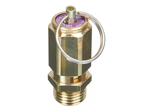 Клапан предохранительный 16 бар резьба G 1/4" с кольцом | для компрессора и ресивера