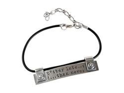 "Хомут" браслет в серебряном покрытии из коллекции "Стройка" от Jenavi с замком карабин