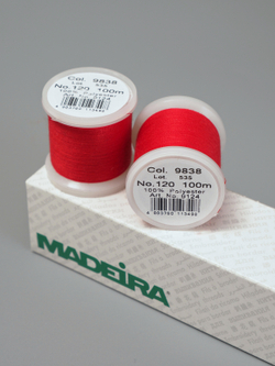 Нитки швейные Madeira aerofil №120 Col. 9838 алый (100 м)