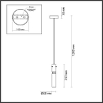 5058/5LA ODL Подвес LED 5Вт 3000К 220В IP20 PENDANT