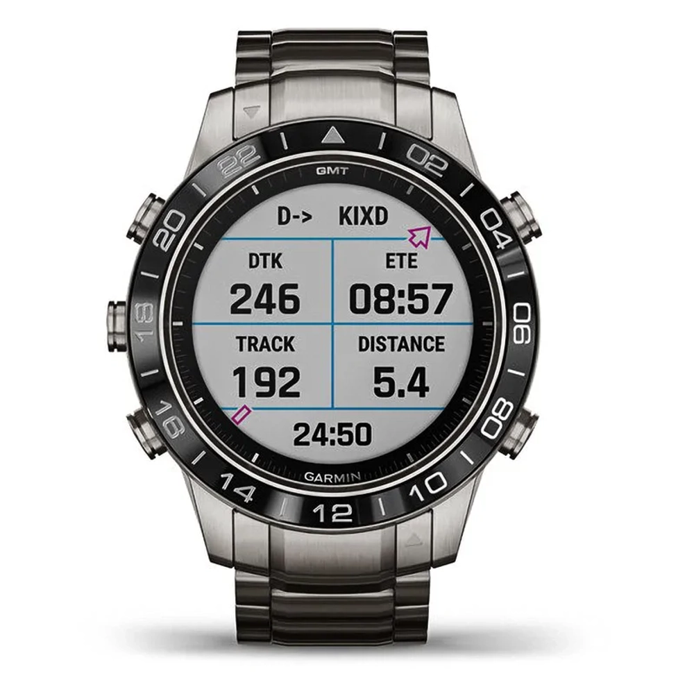 Спортивные титановые наручные часы GARMIN MARQ AVIATOR, 010-02006-04