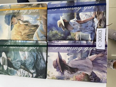 Записная книжка "Девушки" А6 80 л, линия, на резинке твердый переплет,14*8,8см, 4 дизайна микс , С-3