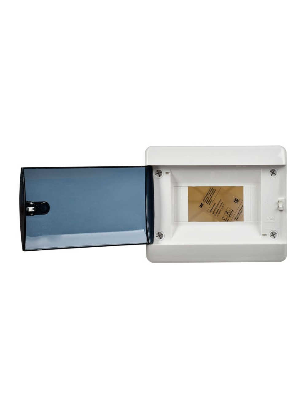 Корпус ЩРН-П-6 UNION Compact IP41 черн. прозр. дверь пластик. IEK UIC-KP12-N-06-41-K01