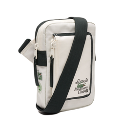 Lacoste Roland Garros Edition Contrast Print Vertical Messenger Сумка - farine sinople