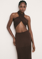 Палантин SAINT-TROPEZ, шоколадный