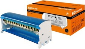 Шина "N" нулевая на DIN-рейку в корпусе 2х15групп TDM SQ0801-0008