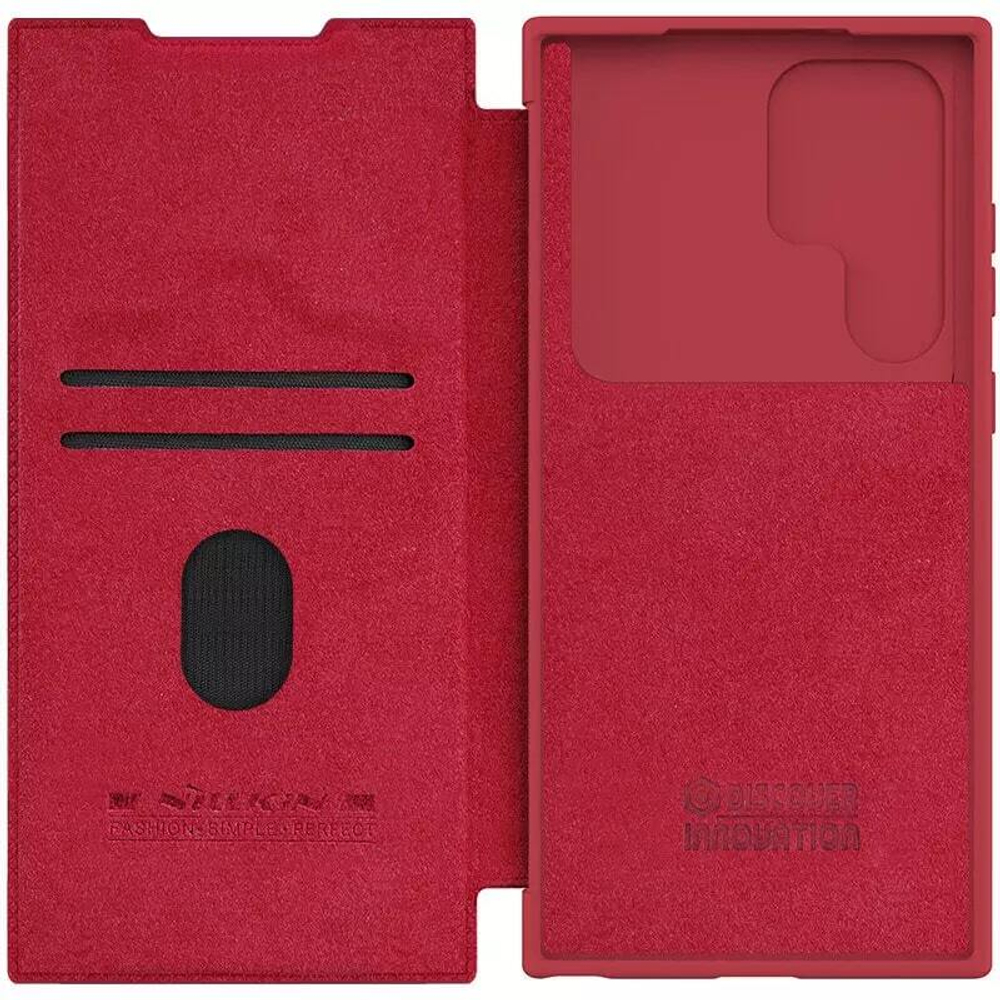 Кожаный чехол-книжка Nillkin Leather Qin Pro для Samsung Galaxy S23 Ultra