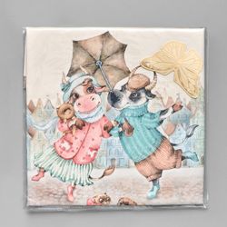 КОМПЛЕКТ САЛФЕТОК 2ШТ "ПРОМЕНАД"40Х40 СМ ,БЕЖЕВЫЙ, 100% ХЛОПОК,ТВИЛ