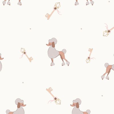 Пудели на бежевом