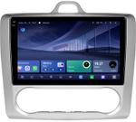 Магнитола для Ford Focus 2 2004-2011 (климат) - Kuberg QLed+2K, Android 14, TS105, Быстрейшая, CarPlay, SIM-слот