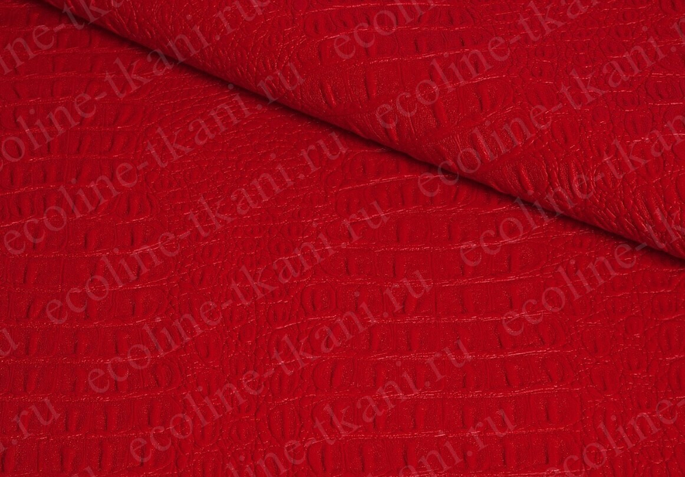 Искусственная кожа Crocodile (Крокодил) С-4 красный