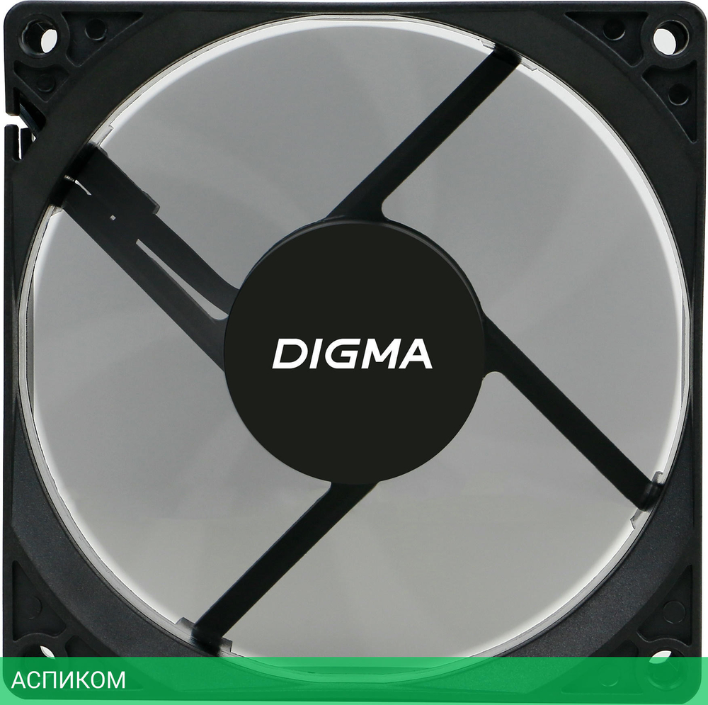 Вентилятор для корпуса Digma DFAN-90 черный