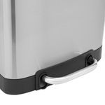 Ведро мусорное с педалью 20 л, крышка с доводчиком, стальное, БЕЗ ОТПЕЧАТКОВ, LAIMA ULTRA, 701570