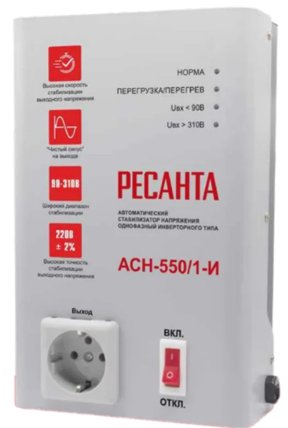 Стабилизатор напряжения Ресанта АСН-550/1-И