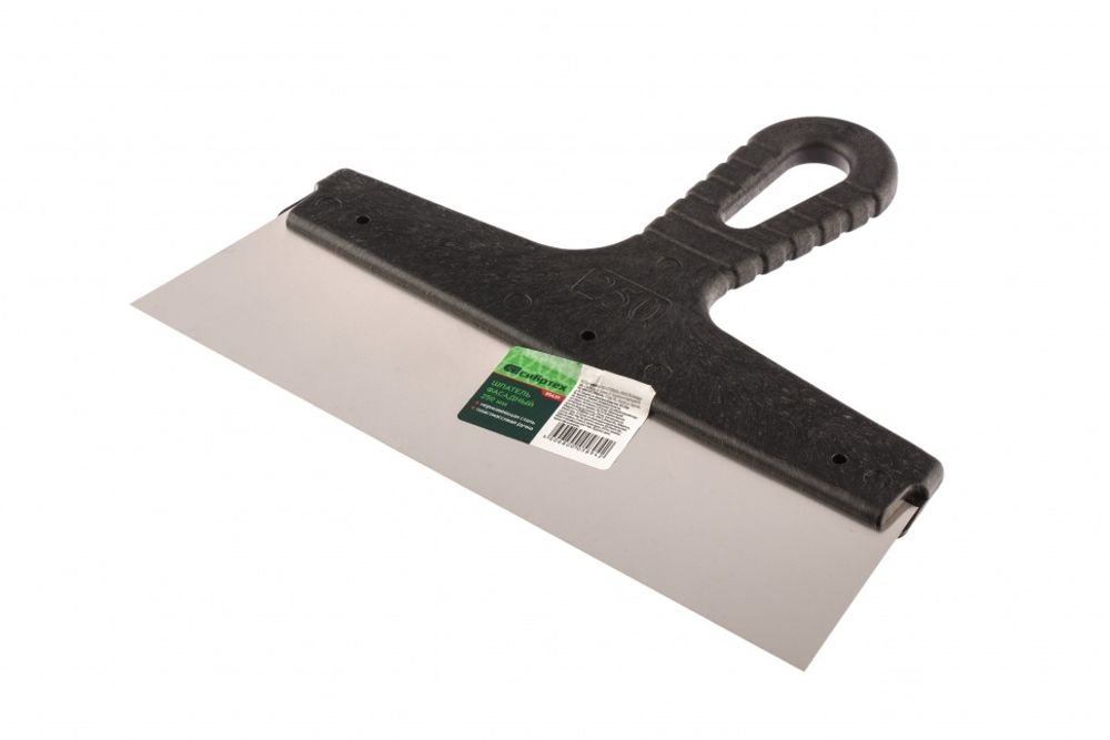 Шпатель фасадный из нержавеющей стали, 250 мм, пластмассовая ручка// Сибртех 85439