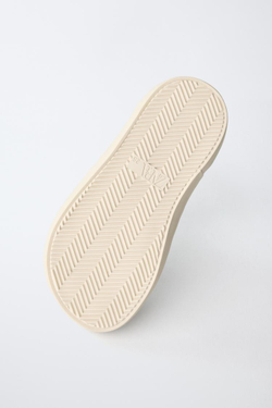 ZARA КОЖАНЫЕ КЕДЫ, ЗЕЛЕНЫЙ ХАКИ