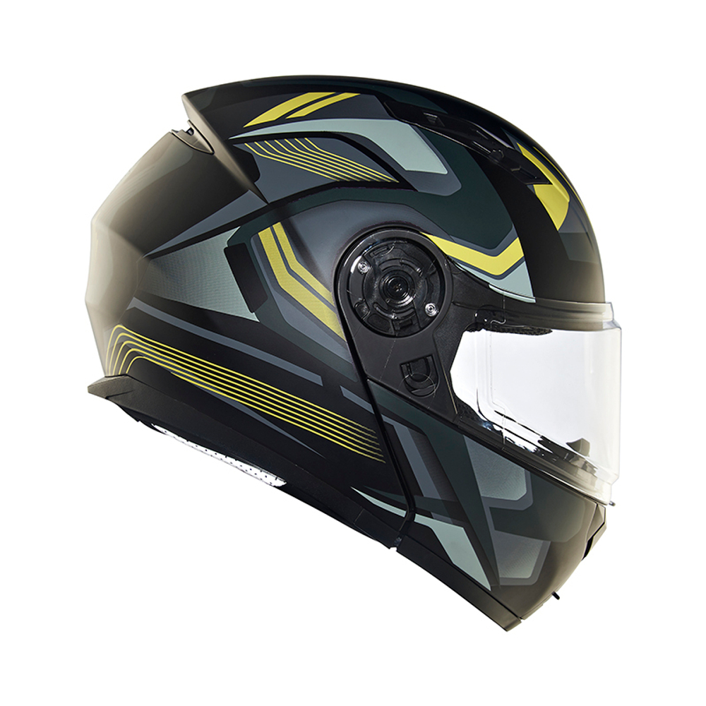 Шлем интеграл Royal Enfield, цвет - черно-желтый матовый, размер - M (580 мм), арт. RRGHEP000581 (HESS22014MATT BLACK & YELLOW)