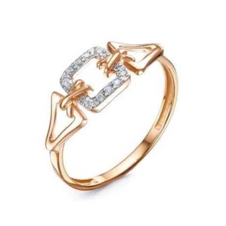 Кольцо из золота с фианитами