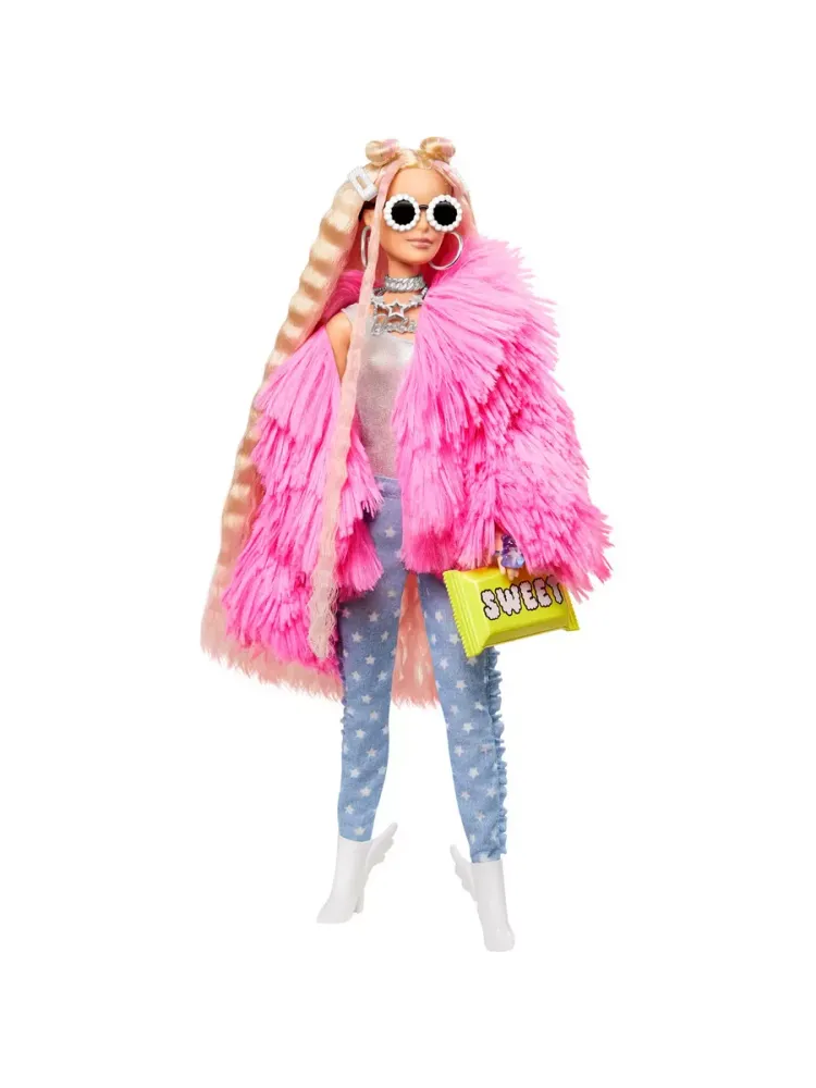Кукла Барби Экстра в розовой куртке GRN28