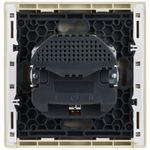 FORTE&PIANO Розетка 1-местная с заземлением с защитными шторками винтовое крепление 16А USB A+A 3,1А FP445 ваниль IEK