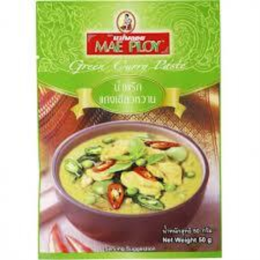 Паста зеленый карри MAE PLOY,50гр