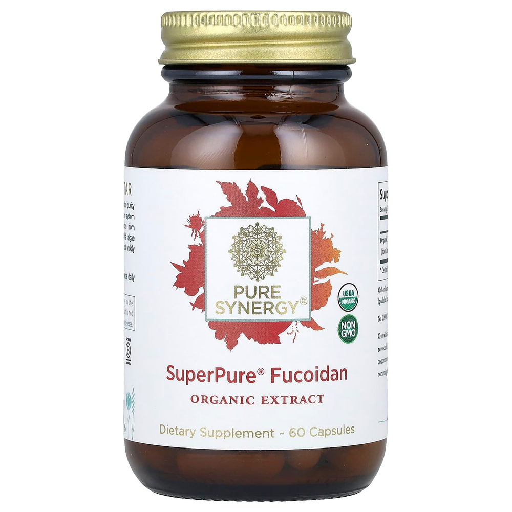 Pure Synergy, Фукоидан SuperPure®, 60 капсул (100 мг)