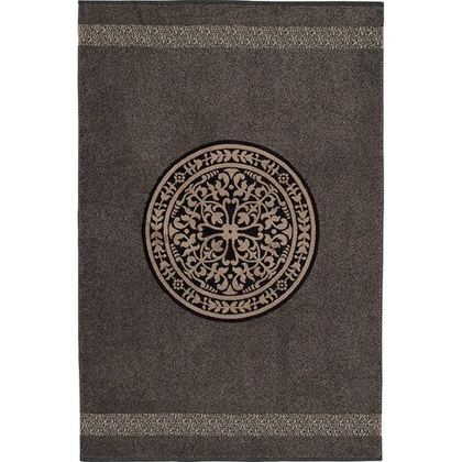 Полотенце ROSETTA черно Leitner 100x150 Черный / Бежевый