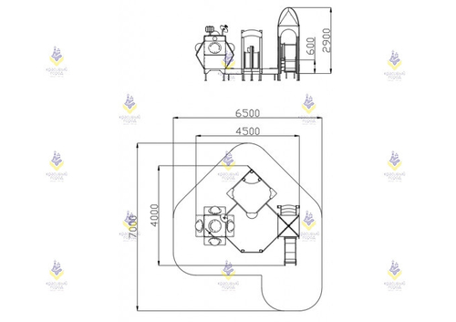 Песочный дворик «На луне»