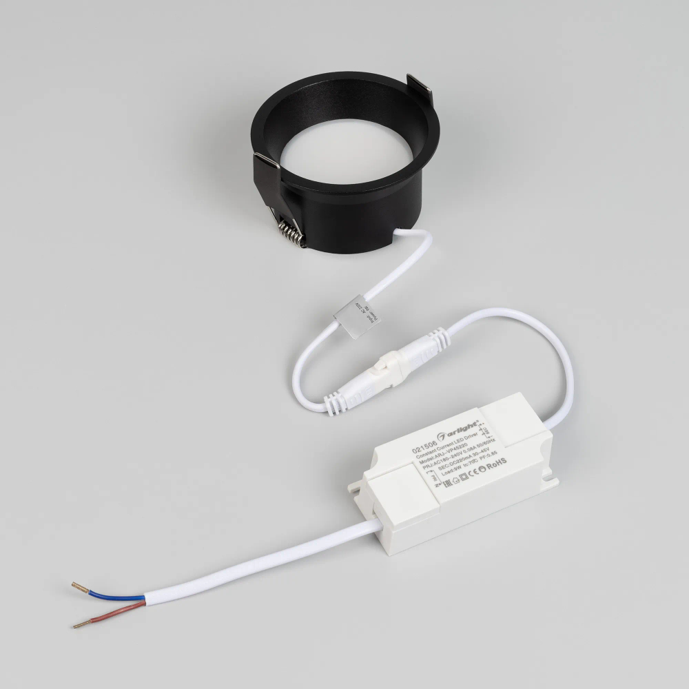 Светильник MS-BREEZE-BUILT-R82-9W Warm3000 (BK, 80 deg, 230V) (Arlight, IP20 Металл, 3 года) 036619