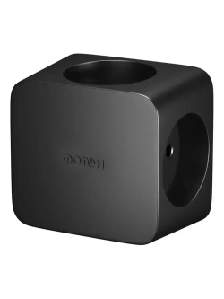 Разветвитель для розетки ФОТОН четверник куб 16А, черный