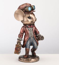 Veronese WS-1359 Статуэтка в стиле Стимпанк «Мышь-путешественница»