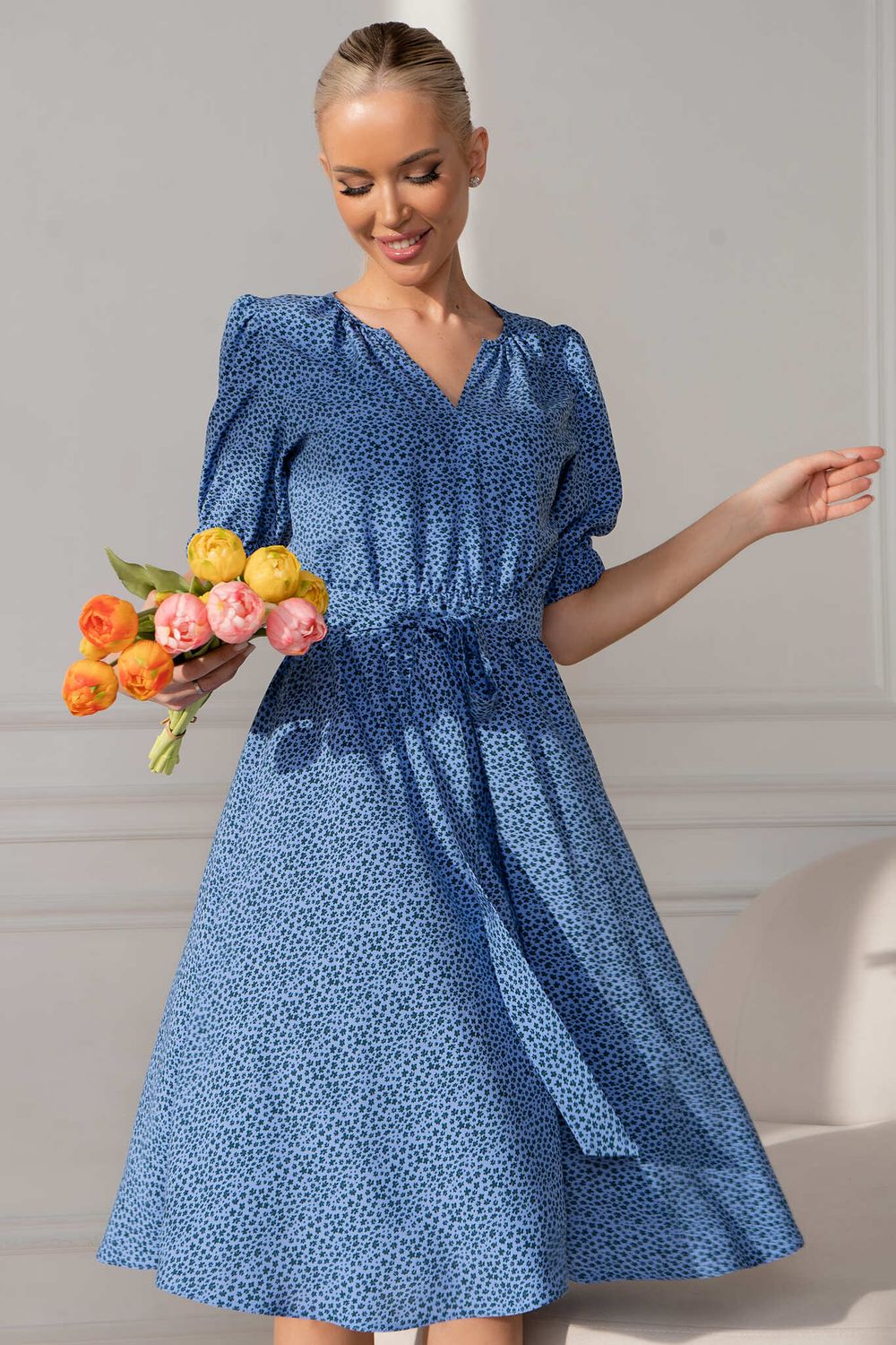 Платье Лагуна (голубое) П13443-45М LT Collection