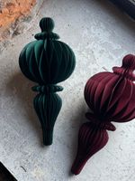 Новогодняя игрушка Бумажная ЗЕЛЕНАЯ