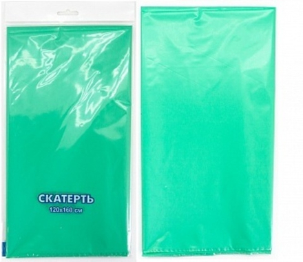 Скатерть ПЭТ Зеленый 120*160 см