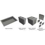 9XL Система хранения в базу 900, H.277мм (ведра: 1х11л,1х26л,1х26л с разделителем), отделка орион с